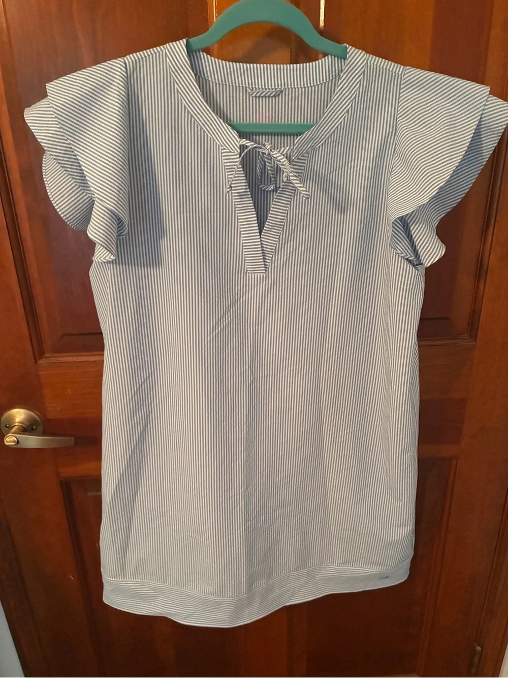 Vineyard Vines Harbor Flutter Tunic Dress - performance seersucker - Large - Picture 1 of 3